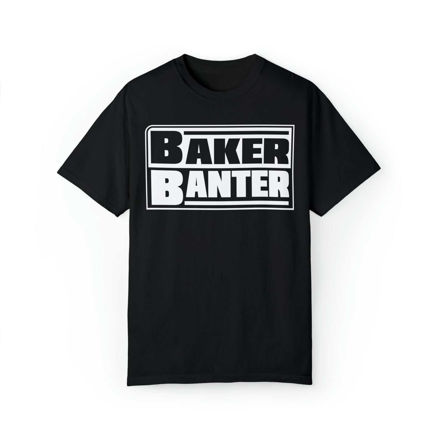 Baker Banter Friday Night Wrestling Unisex Tee - White/Blue, Black/White
