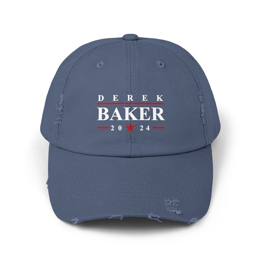 Derek Baker 2024 - Unisex Distressed Cap